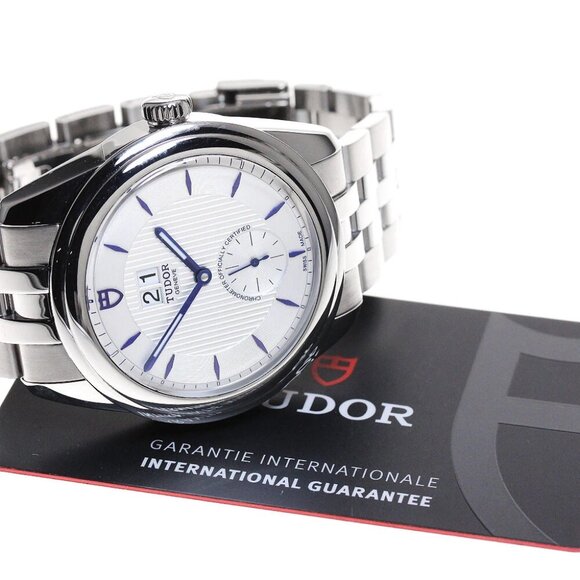 TUDOR Glamour 57100 Double date Silver Dial Automatic Men's Watch - Picture 2 of 7